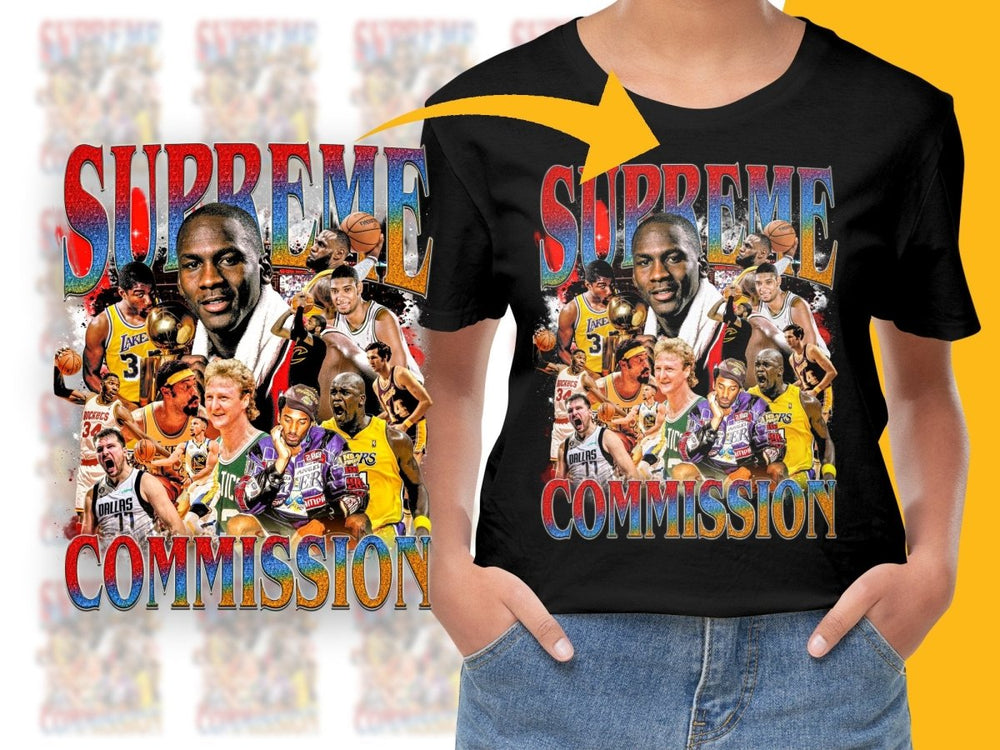 Supreme Commission Basketball Legends Bootleg PNG File - Teepew