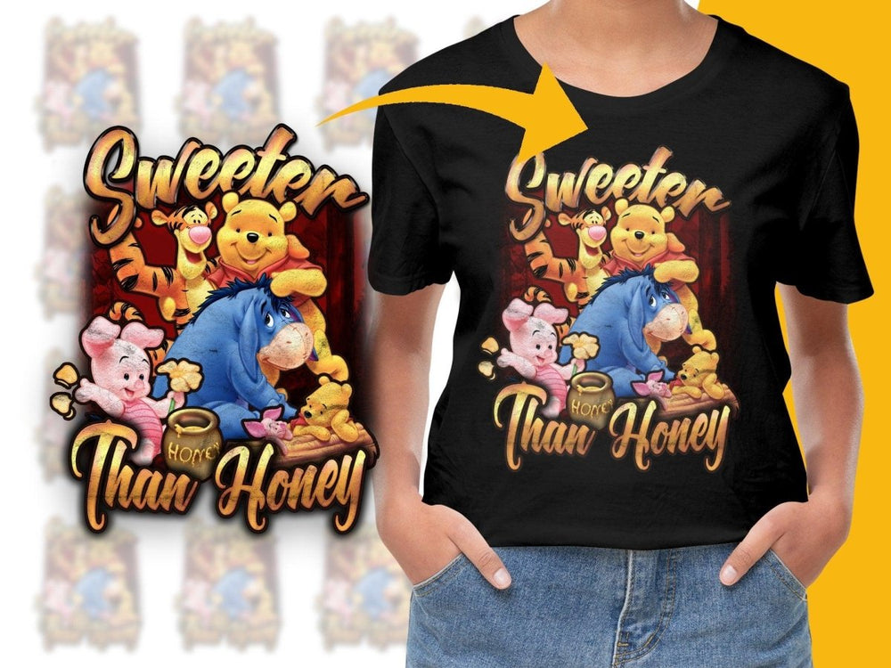 Sweeter Than Honey Winnie the Pooh PNG File - Teepew