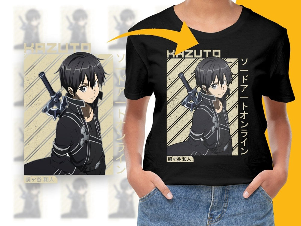 Sword Art Online Kazuto Anime Character Digital - Teepew
