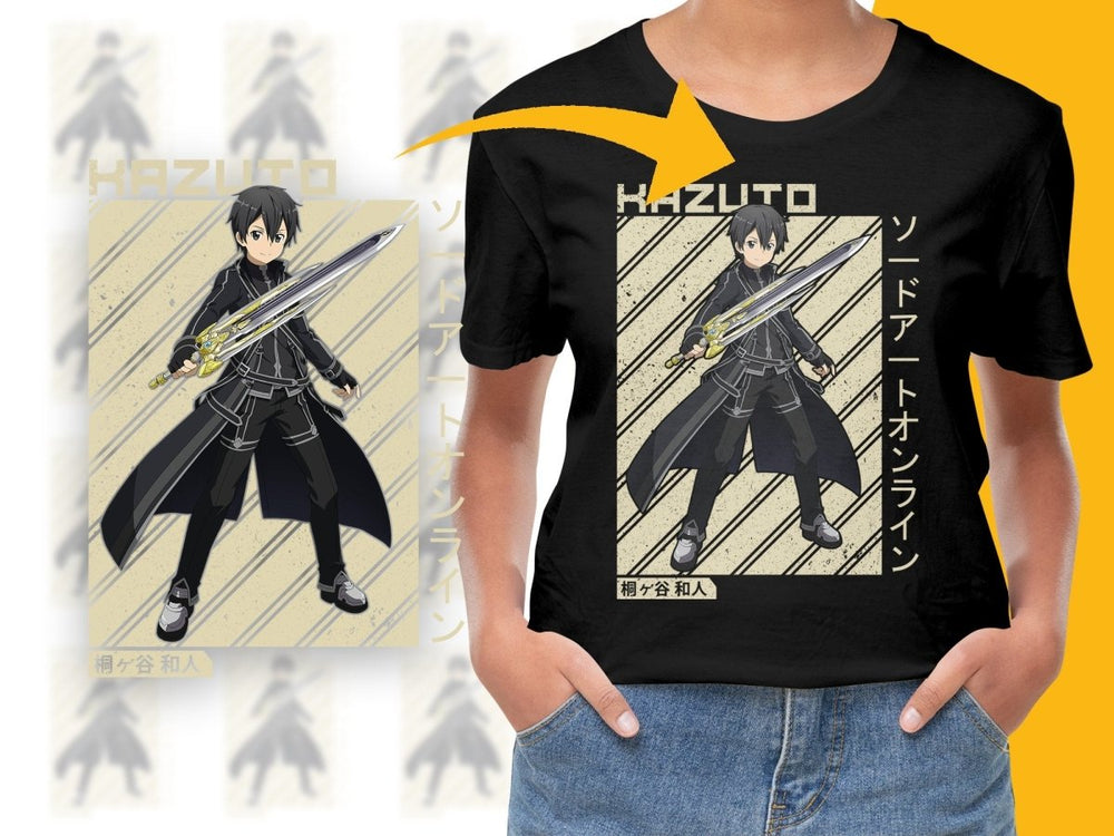 Sword Art Online Kazuto Anime Character PNG Digital - Teepew