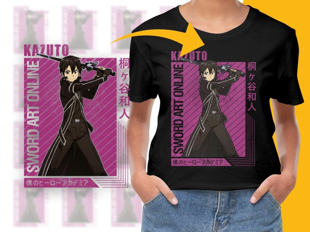 Sword Art Online Kazuto Character PNG Digital - Teepew