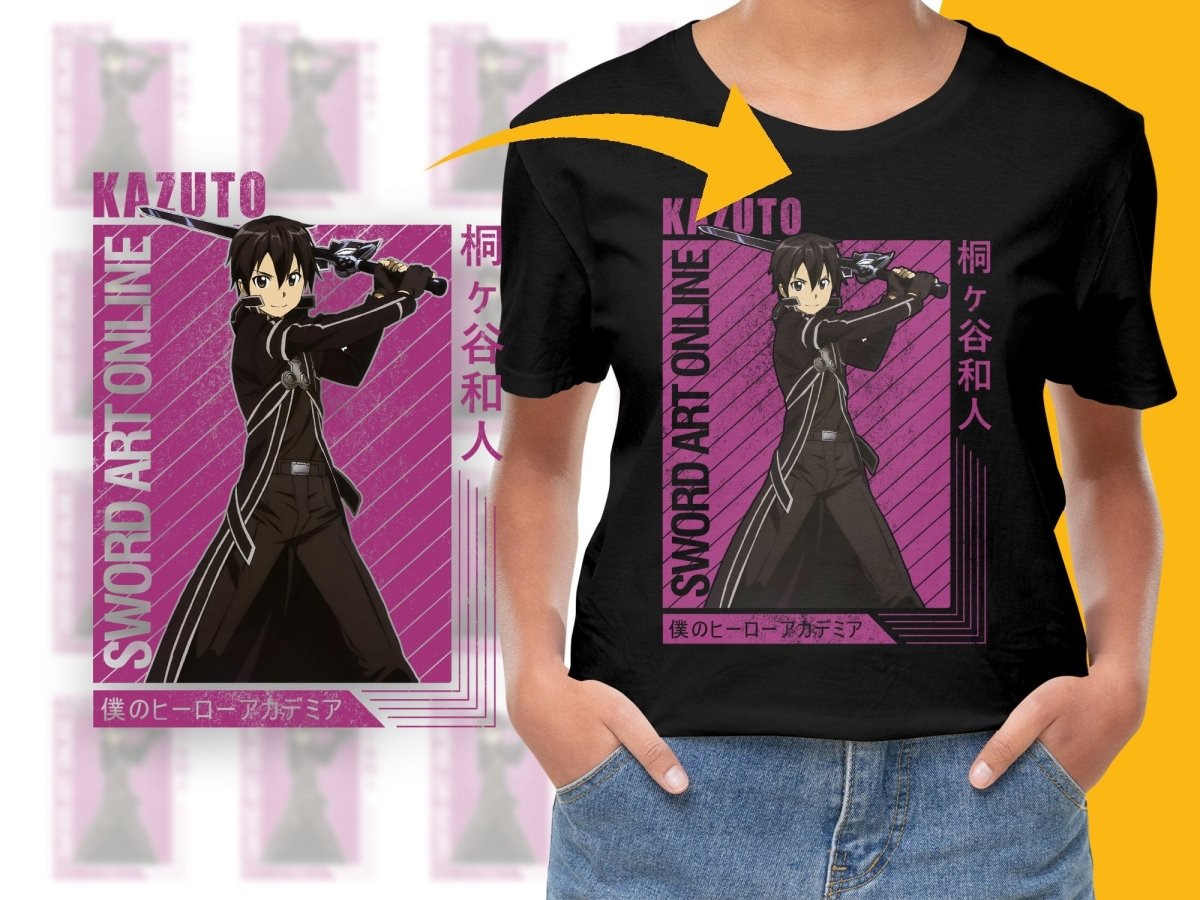 Sword Art Online Kazuto Character PNG Digital - Teepew