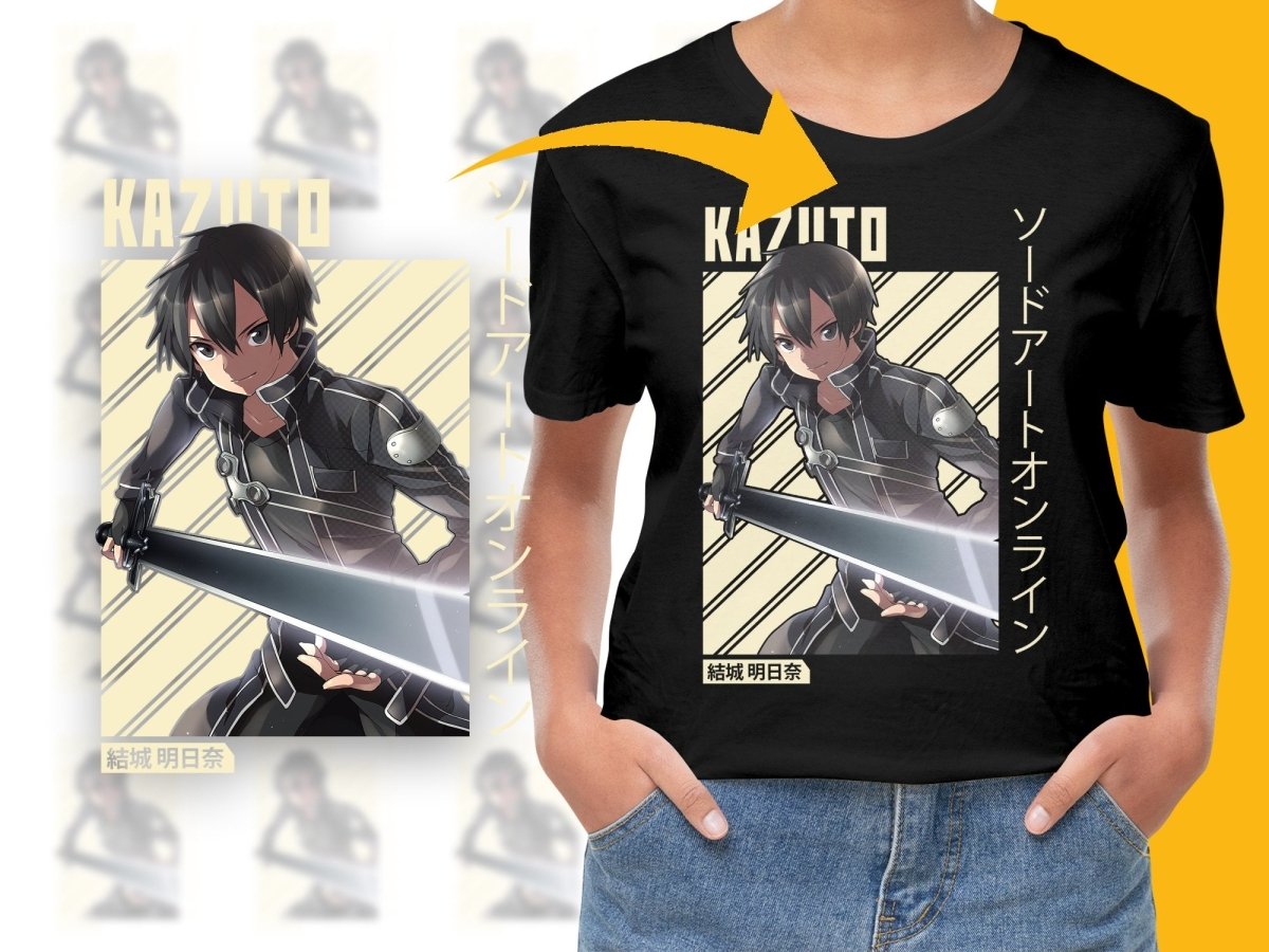 Sword Art Online Kirito Anime Character PNG Digital - Teepew