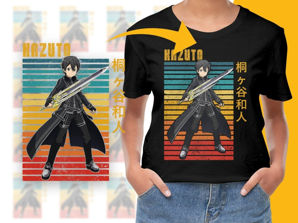 Sword Art Online Kirito Kazuto Anime PNG Digital - Teepew