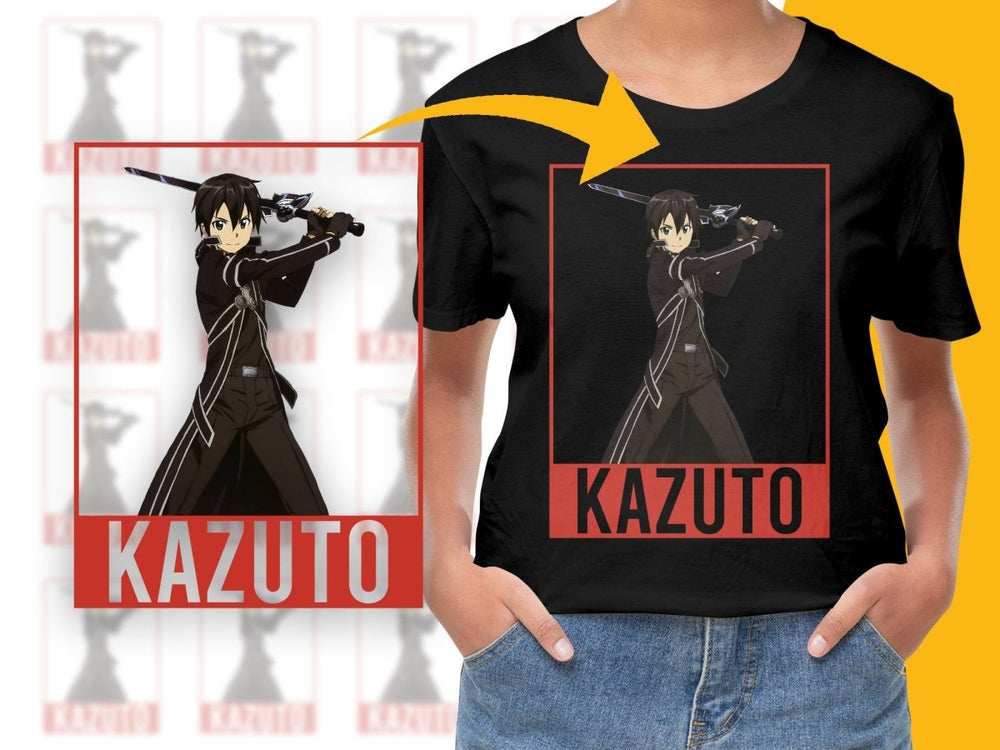 Sword - Wielding Anime Hero Kazuto PNG Digital Download - Teepew