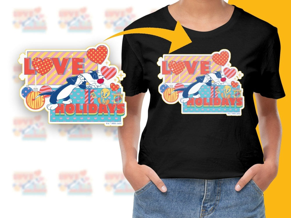 Sylvester and Tweety Christmas Love Holidays PNG File - Teepew