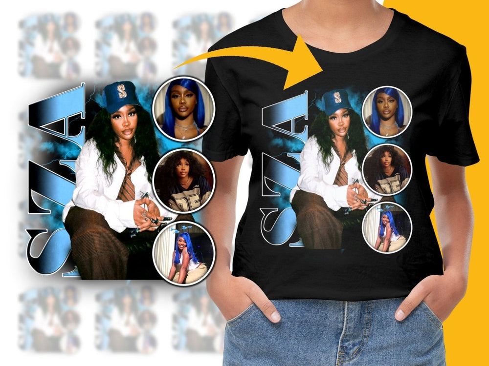 SZA Bootleg Iconic Singer PNG File - Teepew