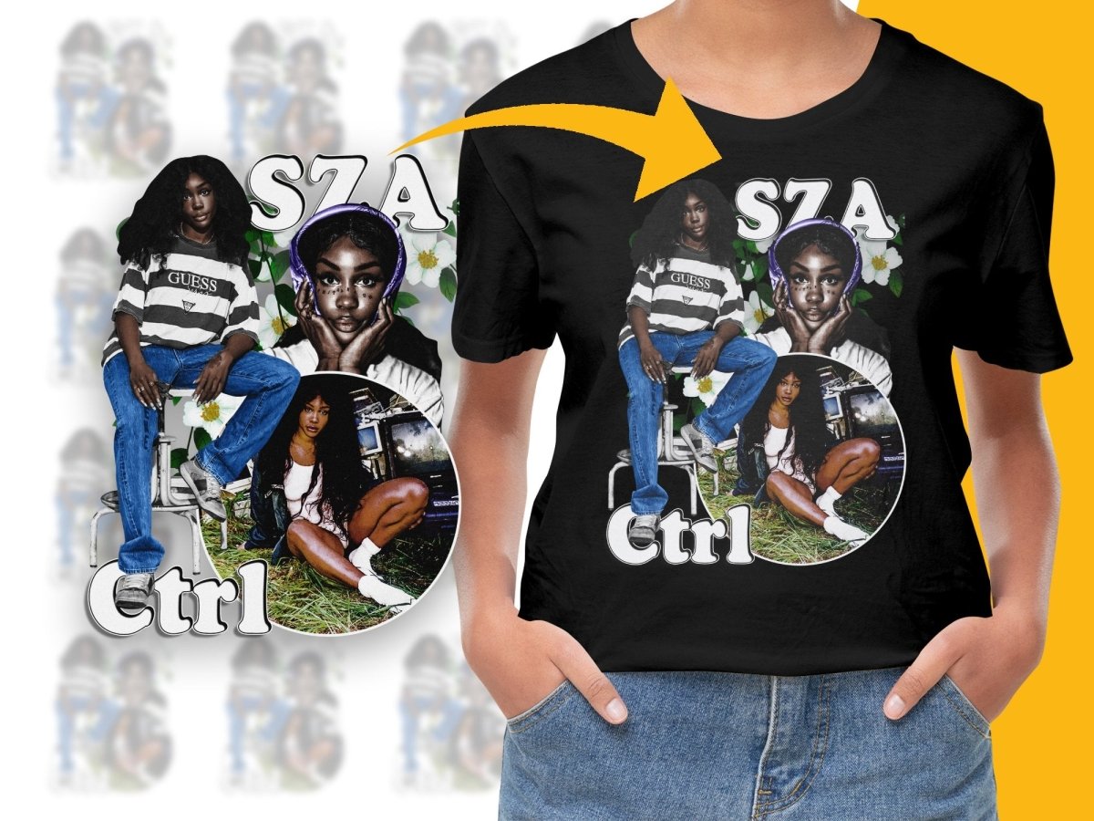 SZA Ctrl Bootleg Vintage Style Graphic PNG File - Teepew