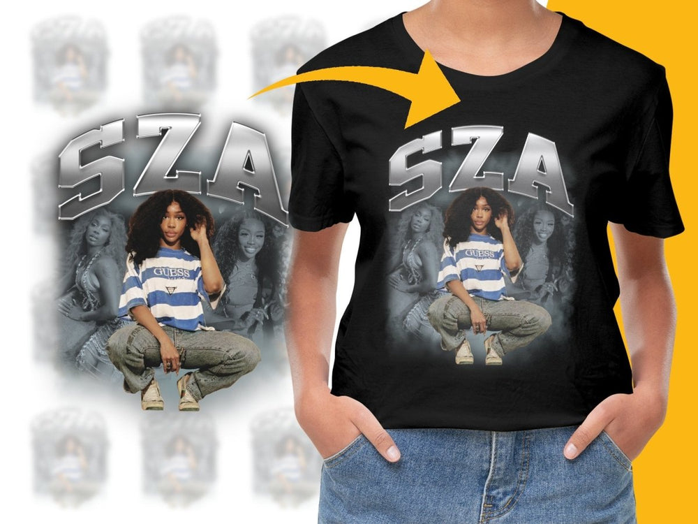 SZA Look Casual Wear PNG File - Teepew