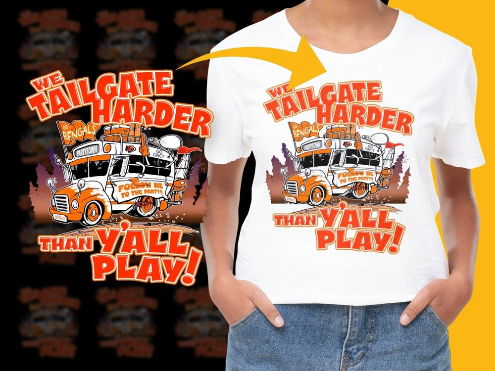 Tailgate Harder Go Bengals PNG File - Teepew