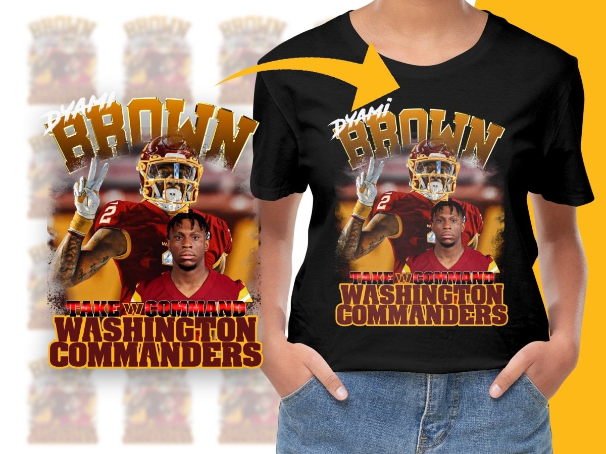 Take Command Washington Commanders Brown PNG File - Teepew