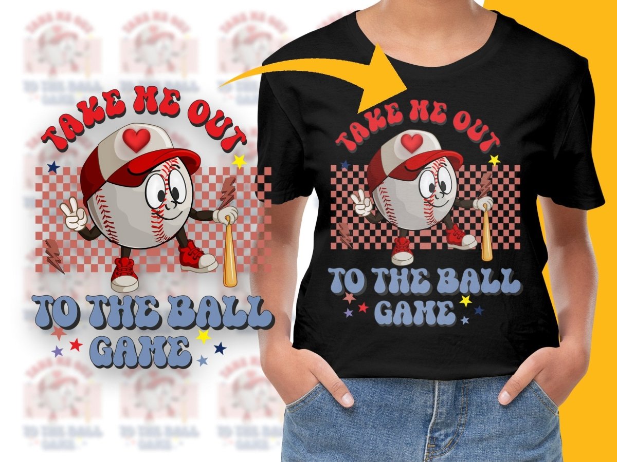 Take Me Out to the Ball Game Fun Graphic PNG File - Teepew