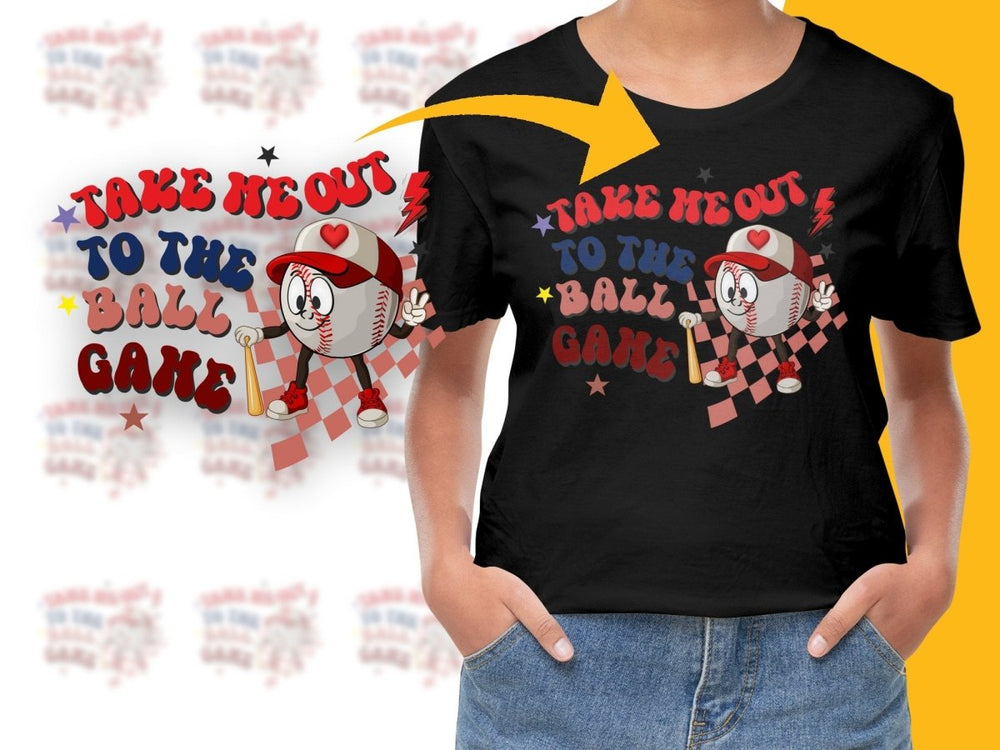 Take Me Out To The Ball Game Graphic PNG File - Teepew