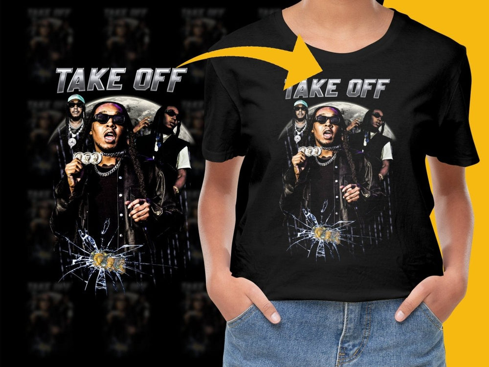 Take Off Illustrated Montage Graphic PNG File - Teepew
