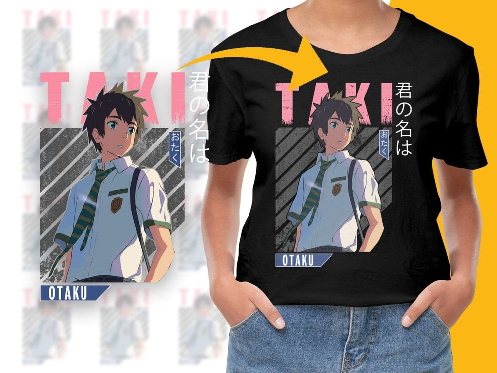 Taki Stylish Anime Character PNG File - Teepew