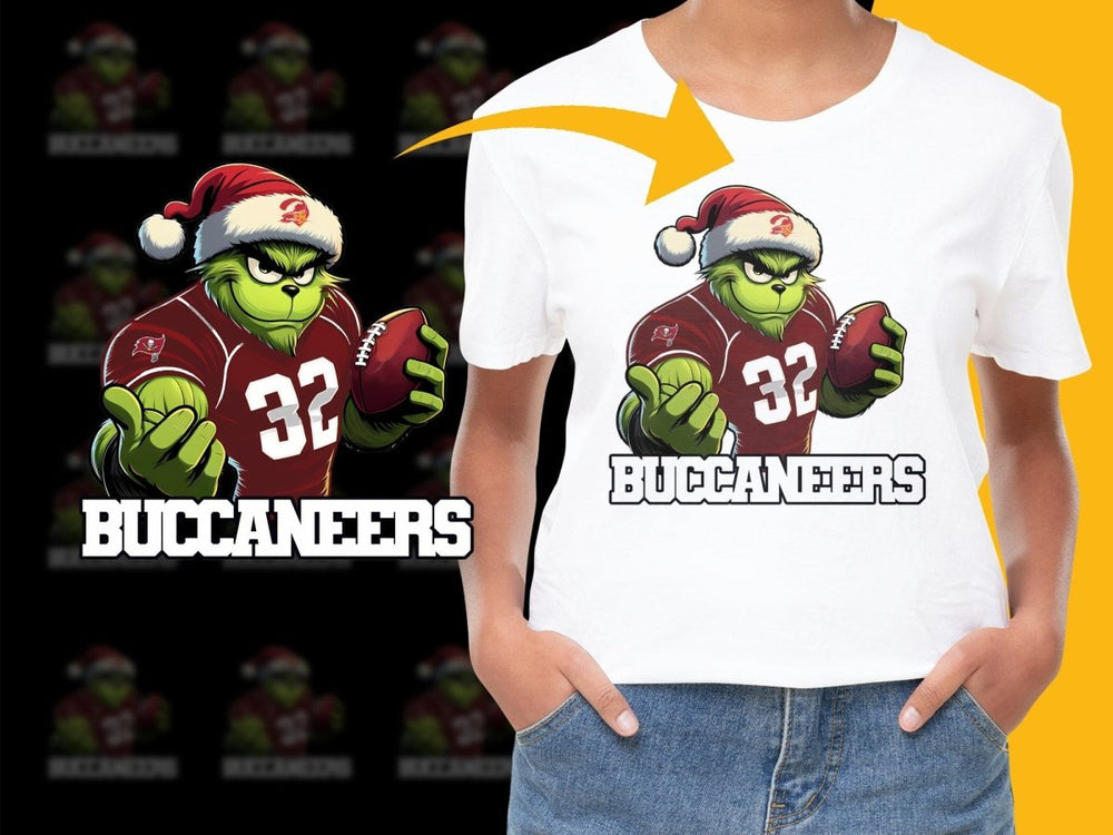 Tampa Bay Buccaneers Football Grinch Parody PNG File - Teepew