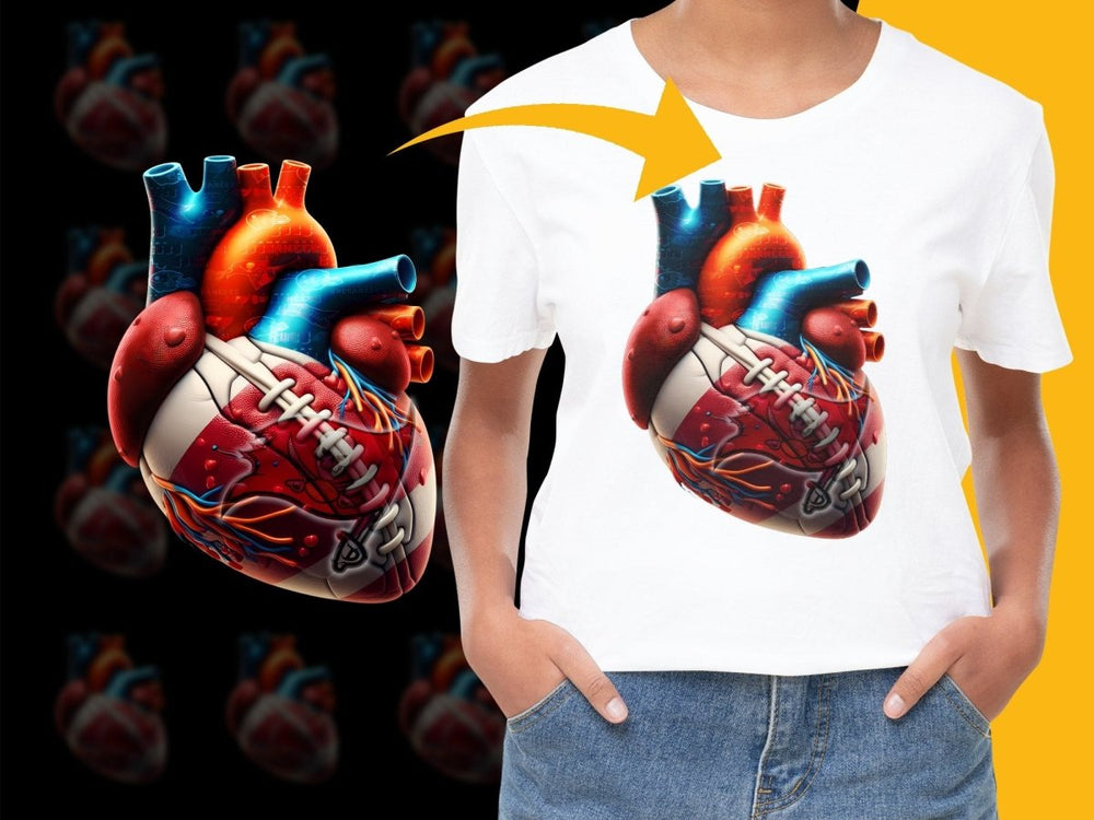 Tampa Bay Buccaneers Football Heart Design PNG File - Teepew