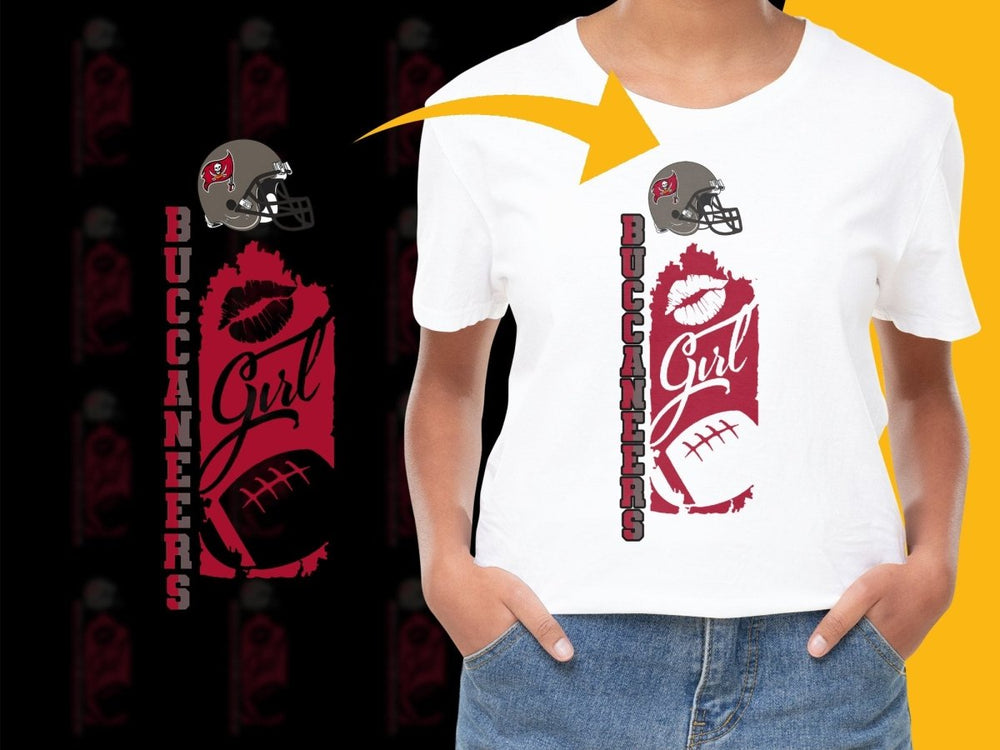 Tampa Bay Buccaneers Girl Football Fan PNG File - Teepew