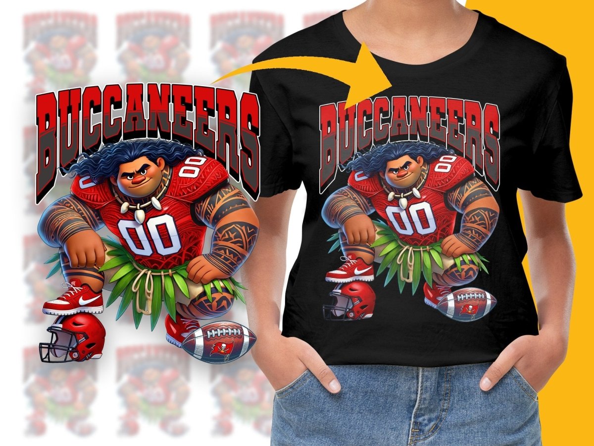 Tampa Bay Buccaneers Maui Moana Football PNG File - Teepew