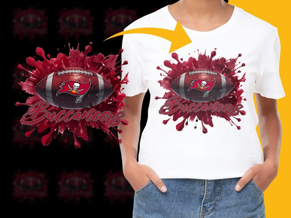 Tampa Bay Buccaneers Splatter Art NFL PNG File - Teepew
