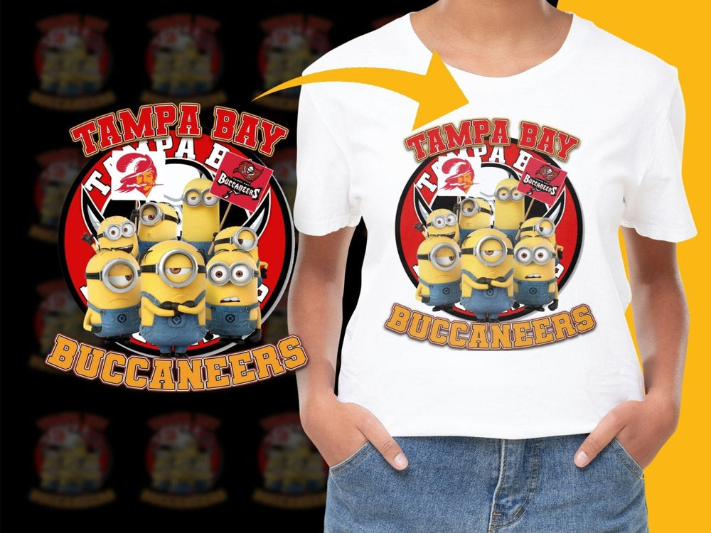 Tampa Bay Buccaneers Themed Graphic Minions PNG File - Teepew