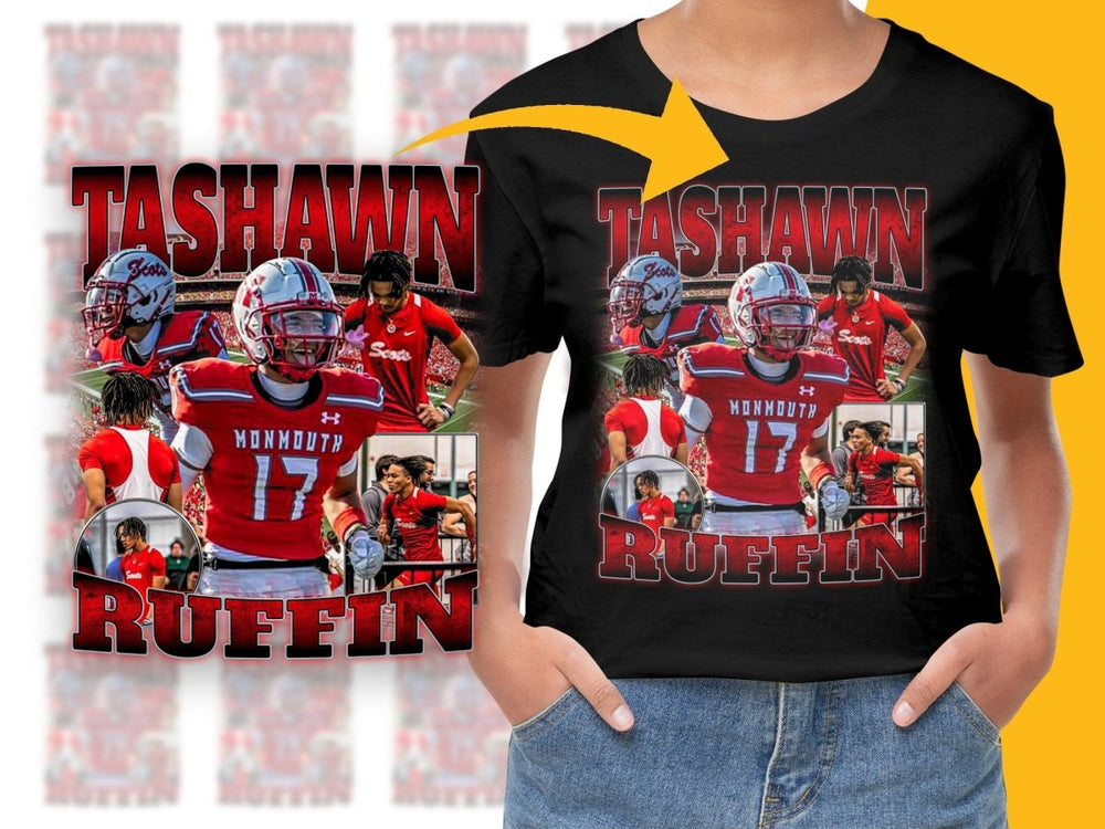 Tashawn Ruffin Monmouth NFL Player Bootleg PNG File - Teepew