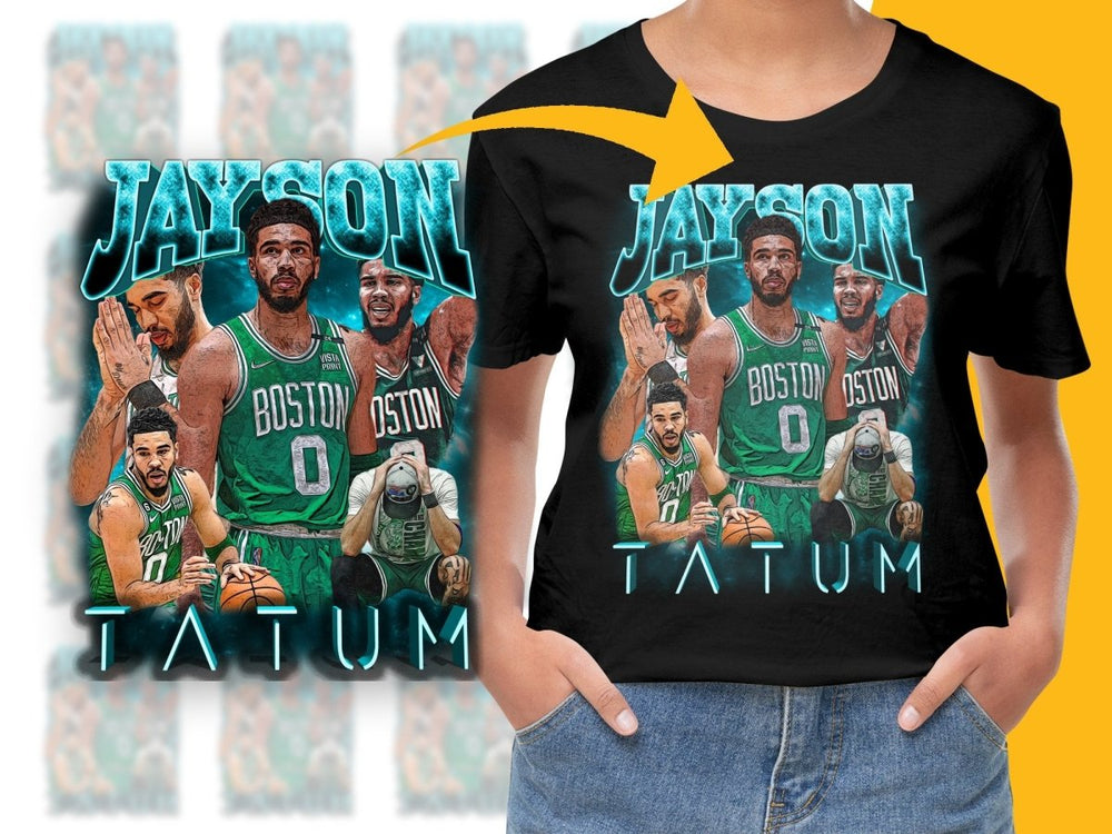 Tatum Jayson Boston Celtics Basketball Superstar Bootleg PNG File - Teepew