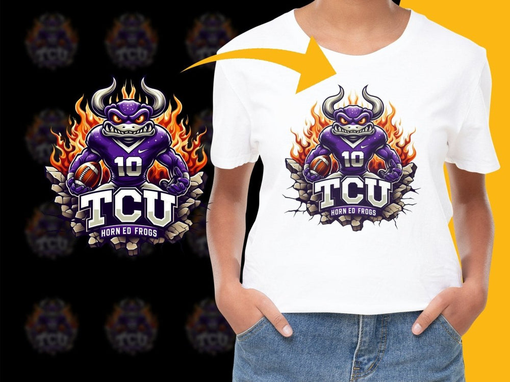 TCU Horned Frogs Football Team Print PNG File - Teepew