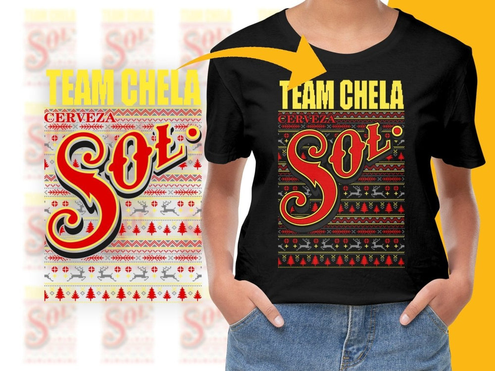 Team Chela Cerveza Sol Ugly Christmas PNG File - Teepew