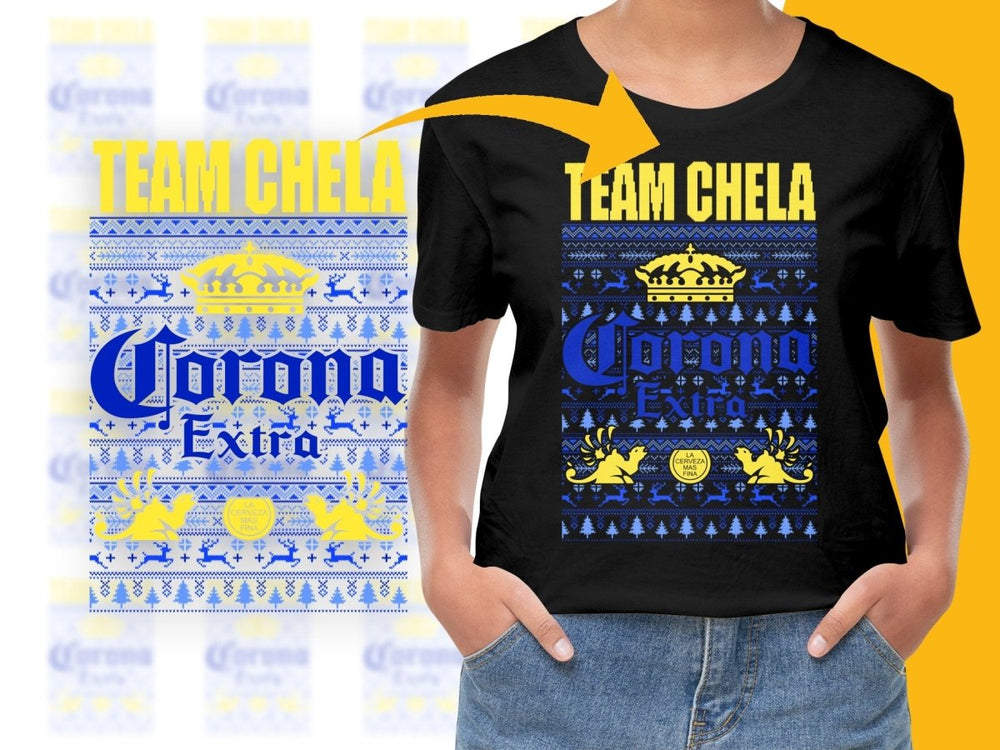 Team Chela Christmas Corona Extra Graphic PNG File - Teepew
