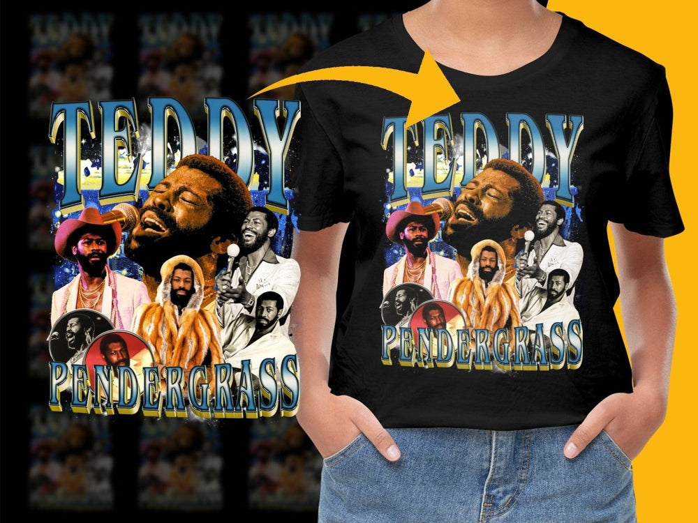 Teddy Pendergrass Concert Moments Design PNG File - Teepew