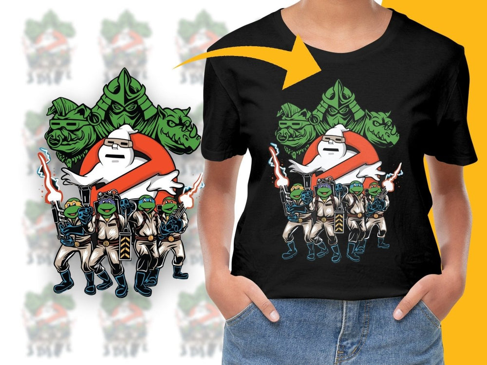 Teenage Mutant Ninja Turtles Ghostbusters Mashup PNG File - Teepew