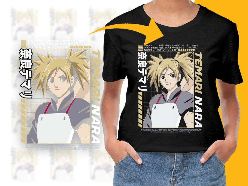 Temari Nara Character Cool Black Graphic PNG File - Teepew