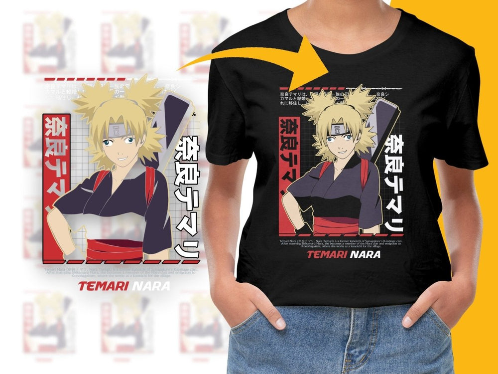 Temari Nara Ninja Anime Graphic Design PNG File - Teepew