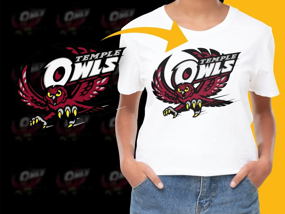Temple Owls College Football PNG File - Teepew