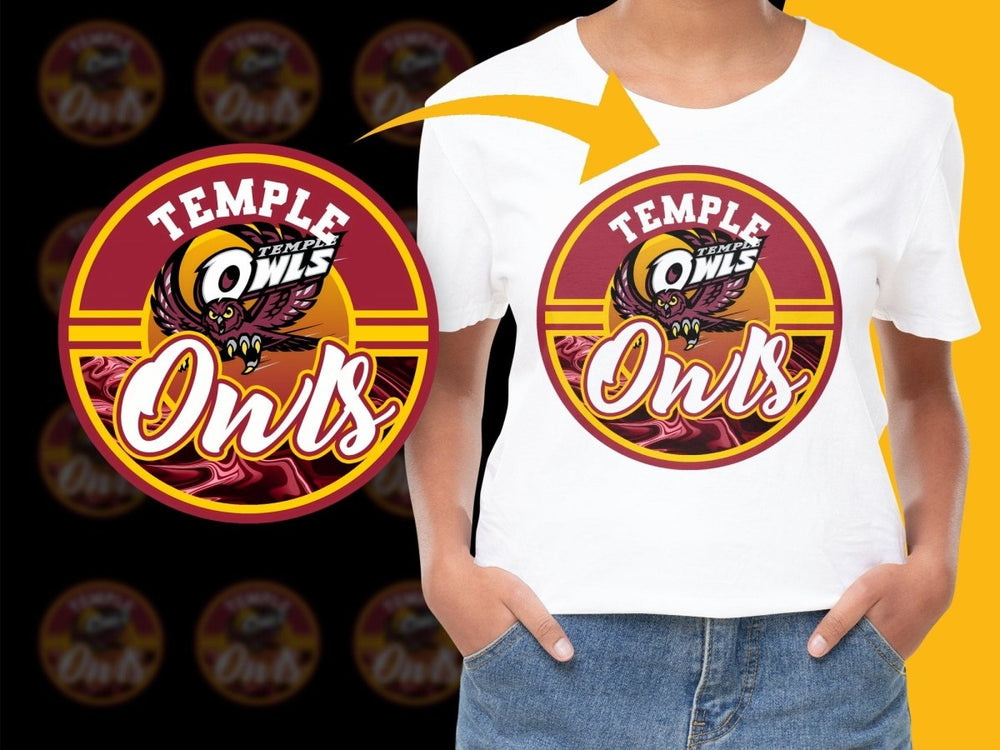TEMPLE OWLS NCAA College PNG File - Teepew
