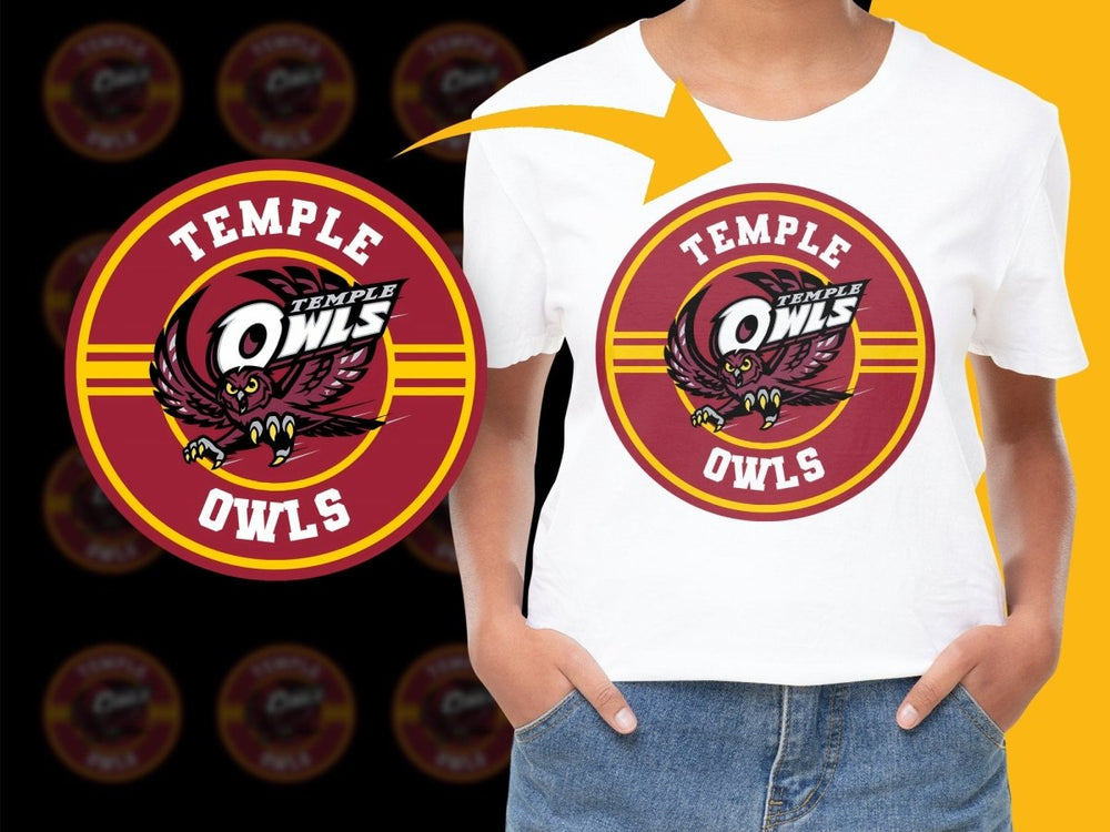 TEMPLE OWLS NCAA College PNG File - Teepew