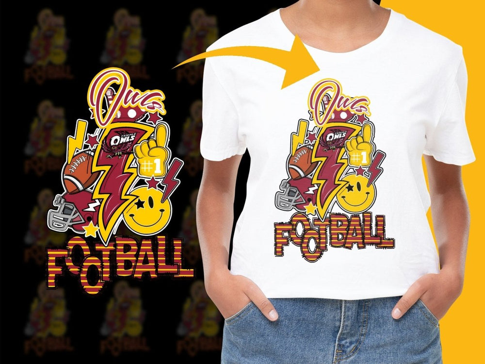 Temple Owls NCAA College PNG File - Teepew