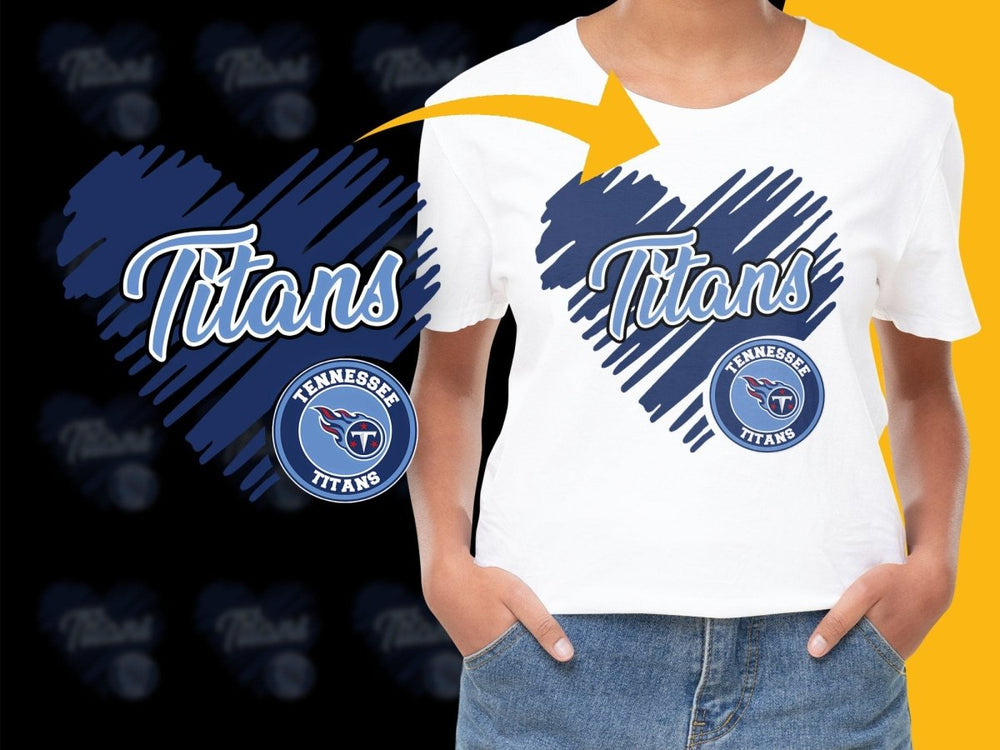 Tennessee Titans Graphic Heart Design PNG File - Teepew