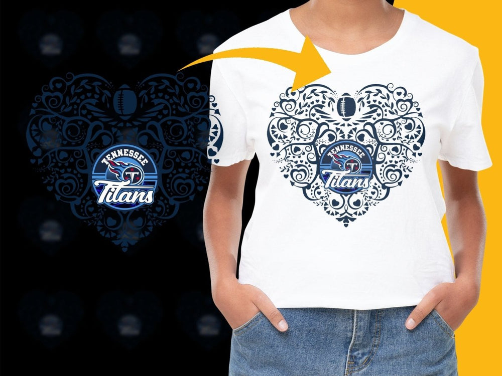 Tennessee Titans Heart Design PNG File - Teepew