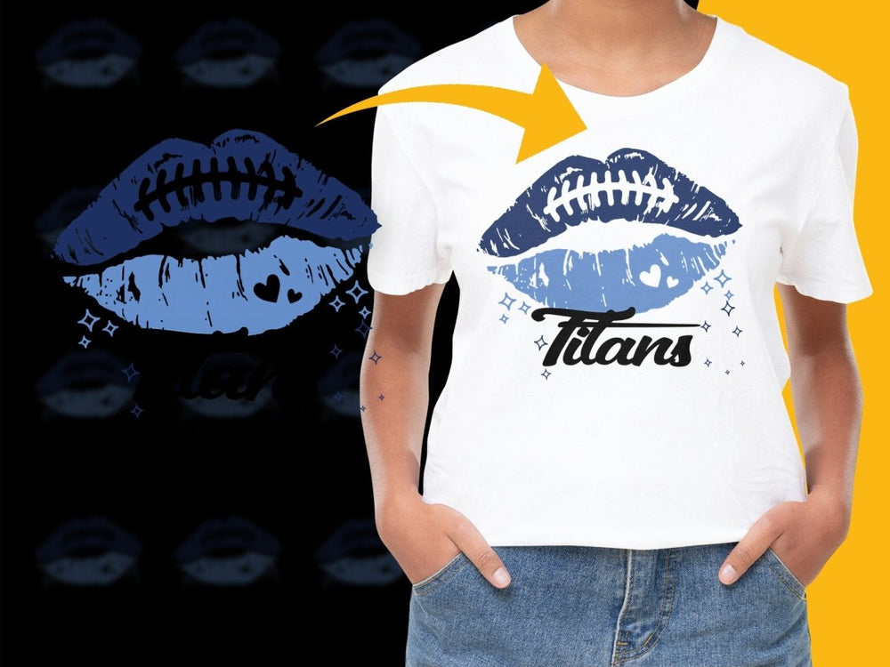 Tennessee Titans Kiss Lips Design PNG File - Teepew
