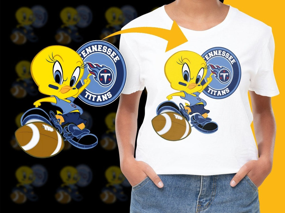 Tennessee Titans Tweety Bird Football Fan PNG File - Teepew