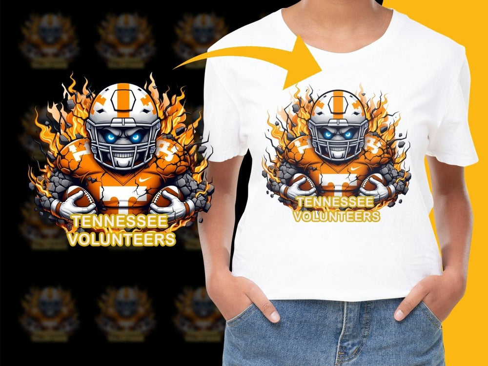 Tennessee Volunteers Football Helmet Flames PNG File - Teepew