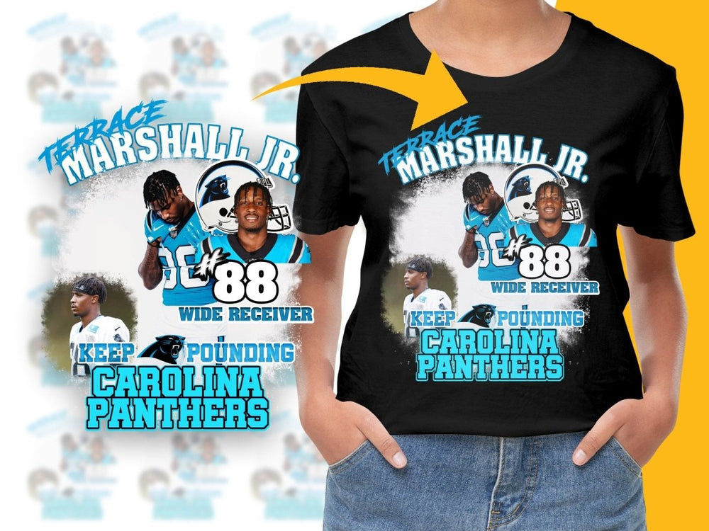 Terrace Marshall Jr Carolina Panthers Fan PNG File - Teepew