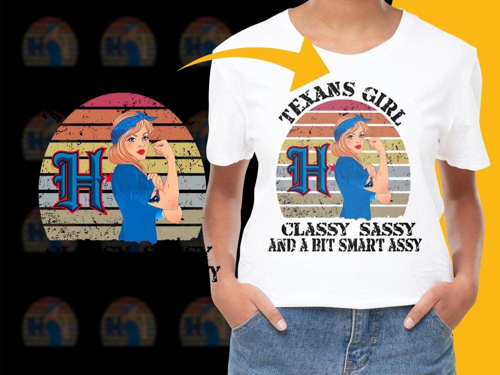 Texans Girl Classy Sassy And A Bit Smart Assy PNG File - Teepew