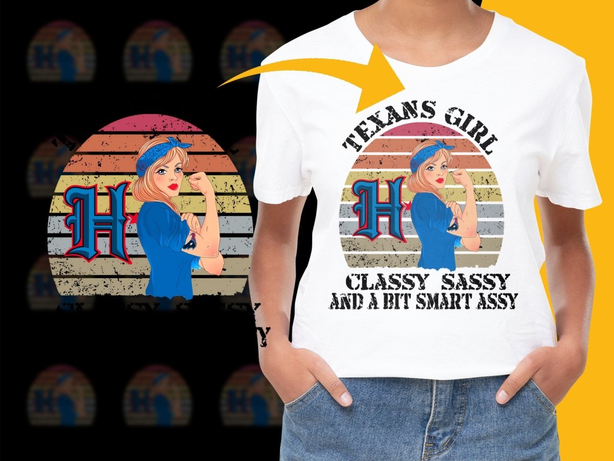 Texans Girl Classy Sassy And A Bit Smart Assy PNG File - Teepew