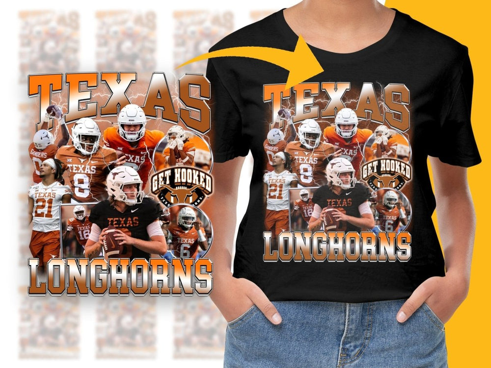 Texas Longhorns Football Get Hooked PNG File - Teepew