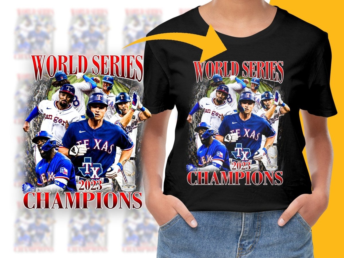 Texas Rangers 2023 World Series Champions PNG File - Teepew