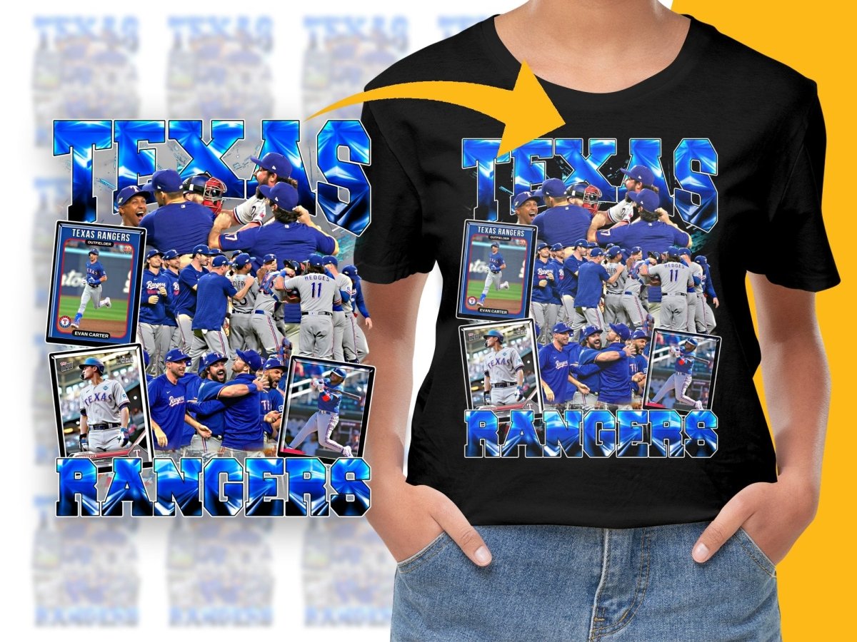 Texas Rangers Celebratory Moments PNG File - Teepew