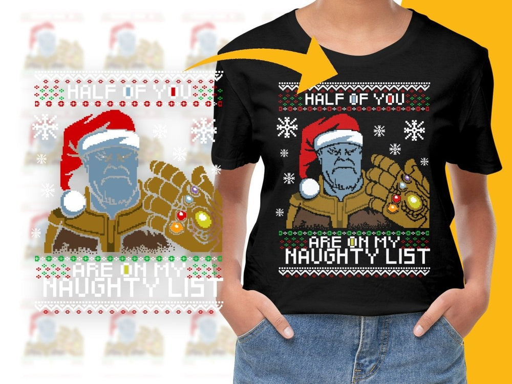 Thanos Christmas PNG File Iconic Holiday Design Festive Wear - Teepew